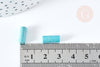 Perle tube howlite turquoise 13mm,perle tube, x10 (G0388)