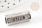 Perle tube talisman message LIVE argenté 21mm, perle argent bijoux chance, x1 G9314