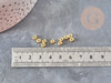 Perles Intercalaires rondelles laiton doré 18K 4x2.5mm, création de bijoux x10 G9052