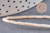 Perles Tube coquillage, perle nacre, perle tube, coquillage naturel,9mm, le fil de 38cm, x1 (G5416)