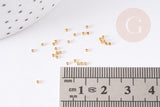 Perles à écraser acier 304 inoxydable doré 1.5mm, x100 (G1180)