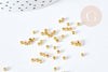 Perles à écraser laiton doré 2.5x1.5mm, x5Gr (G2551)
