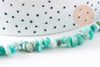 Perles chips amazonite naturelle 5-14mm, pour fabrication de bijoux pierre, fil 40 cm x1 (G5180)