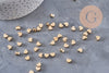 Perles coeur plastique doré 5.5mm, x 10g (G10969)