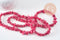 Perles coquillage naturel rose 8-28mm, x1 fil de 75cm (G1029)