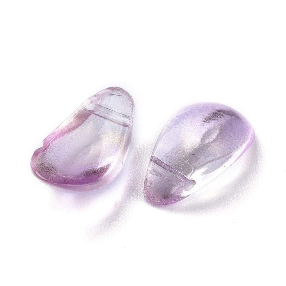 Perles cristal goutte multicolore, cristal autrichien, perles goutte, perle création bijoux,,6.5x12.5mm, x50 (G4186)