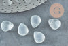 Perles cristal goutte transparent, verre, perles goutte, perle ,10x12.5mm, x10 (G6360)