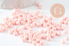 Perles de rocaille verre rose pastel 4.5mm, x10g (G7794)