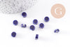Perles disque porcelaine bleue foncé 13mm, x10 (G1239)