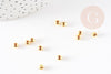 Perles intercalaires Dorées, perles dorées, perle intercalaire, fer doré, 4mm, x 10gr G1352