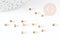 Perles intercalaires facettées laiton brut 2.5mm, x100 (G0032)