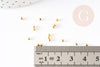 Perles intercalaires fer doré 2mm, x10gr (G2444)