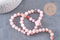Perles jaspe rose Fleur de cerise naturel 8mm, x1 fil de 38cm (G3845)
