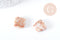 Perles losange en jaspe blanc marbré rouge, x1 fil de 38cm (G10571)