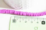 Perles polymère violet heishi 6mm,fabrication bijoux, Perles plastique, perle heishi,perle disque,le fil de 320 perles, x1 G2521