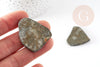 Perles pyrite nugget, pierre pyrite naturelle, nuggets pyrite, 25-57mm, x2 (G0412)