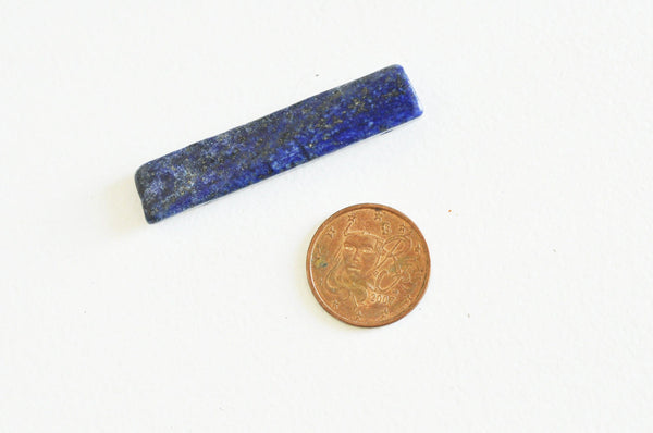 Perles rectangle lapis Lazulis pierre naturelle x2 (G5232)