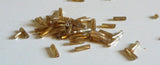 Perles rocaille Tube doré texturé 6mm x 2mm, perles rocaille pour fabrication bijoux, perle tube Doré, x 10gr G2460