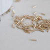 Perles rocaille Tube rose champagne metallisé 6mm x 2mm, x10gr (G2459)