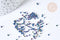 Perles tube bleu reflets violets verts mat façon Delica miyuki, x1 sachet de 8g (G8134)
