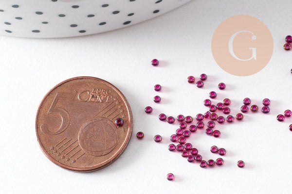 Perles rocailles miyuki violet transparent, Perles de rocaille japonaise Spkl Fuchsia Lined Amethyst, perlage,15/0, 1.5mm, Sachet 10g (G3958)