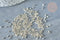 Perles rocailles verre cylindrique gris métallisé façon Delica Miyuki Lined Crystal, x1 sachet de 8g (G8168)