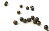 Perles rondes bronze intercalaires 4mm, x4.3gr (G2334)
