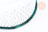 Perles tube jade africain vert naturel 11-15mm, x1 fil de 38cm (G5616)