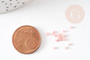 Perles tube rose clair opaque façon Delica miyuki 1.5-2mm, x1 sachet de 8gr (G9164)