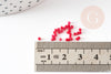 Perles tube rouge rose opaque façon Delica miyuki 1.5-2mm, x1 sachet de 8gr (G9166)