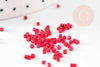 Perles tube rouge rose opaque façon Delica miyuki 1.5-2mm, x1 sachet de 8gr (G9166)