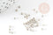 Petite perles rocaille argent brillant métallisé 2mm, x 10gr (G2401)