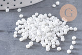Petite perles de rocaille blanches 2.5mm, x12gr (G2541)