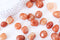 Pierre Aventurine rouge naturelle brut roulé 13-21mm, pierre naturelle, litotherapie, aventurine orange x20gr (G5781)