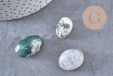 Pierre agate mousse naturelle roulée, galet agate mousse, pierre semi-precieuse, x20gr (G5193)