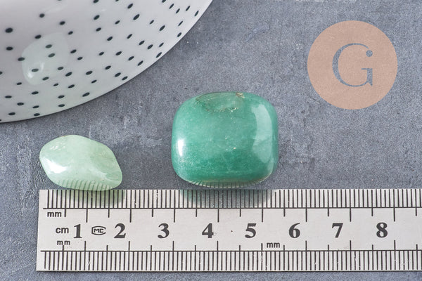 Pierre aventurine naturelle brute roulée 13~20 mm, x20 x50 x100 grammes (G0251)