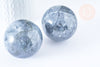 Pierre boule calcite bleue naturelle 47-50mm, pierre lithotthérapie décoration de la maison, x1 (G5769)