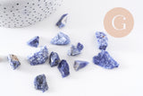 Pierre brute sodalite naturelle 15-25mm non percé, x20Gr (G3442)