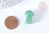 Pierre de massage champignon aventurine naturelle lithothérapie 20-21mm, pierre lithothérapie, x1, G7548