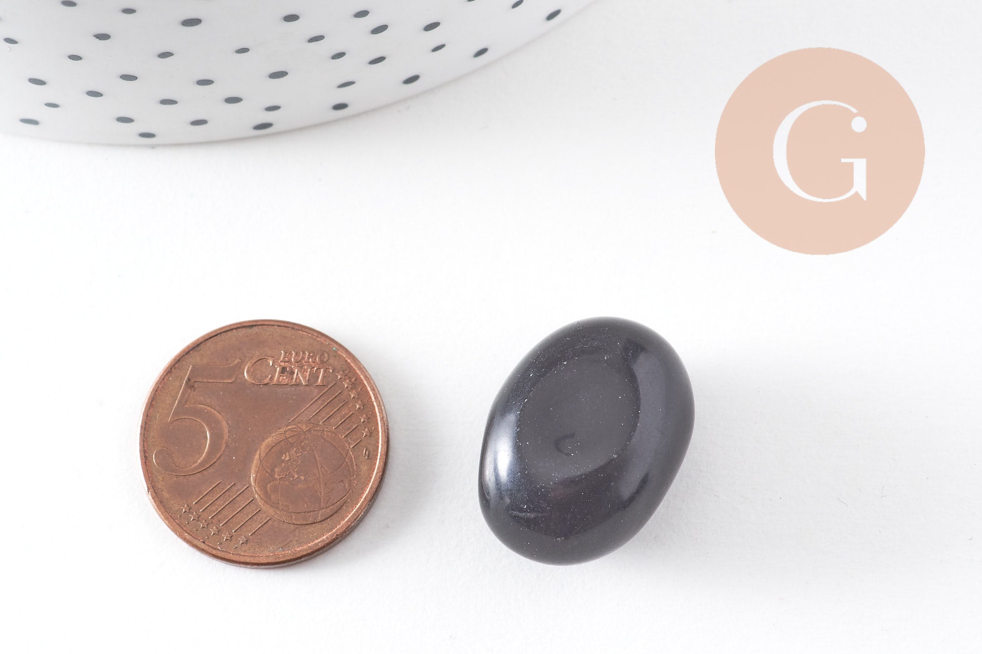 Pierre obsidienne naturelle roulée 45-66mm, pierre naturelle, litotherapie,obsidienne naturelle, x20gr (G5778)