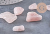Pierre quartz rose naturel brute roulée, x20gr (G0255)