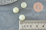 Pierre ronde jade naturel non percée 10mm, x1 (G3899)