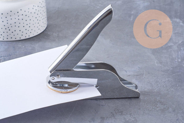 Pince à gaufrer papier pour personnalisation mariage et emballage, x1 (G10562)