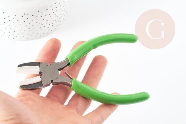 Pince fabrication de bijoux embouts plastique, x1 (G3340)