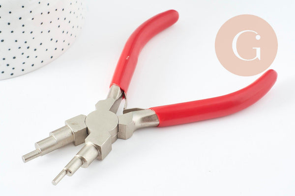 Pinces fabrication de bijoux boucles, bec incurvé, plate, des pinces pour création de bijoux x3 (G10018)