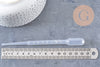 Pipette plastique transparent graduée,outil cosmétique, entonnoir parfum,cosmétique maison, contenant,142x2.5mm,2ml,x 5 (G5109)