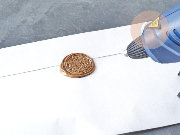 Pistolet pour bâton de cire rond, fourniture pour création de sceaux personnalisés, x1 (G8913)