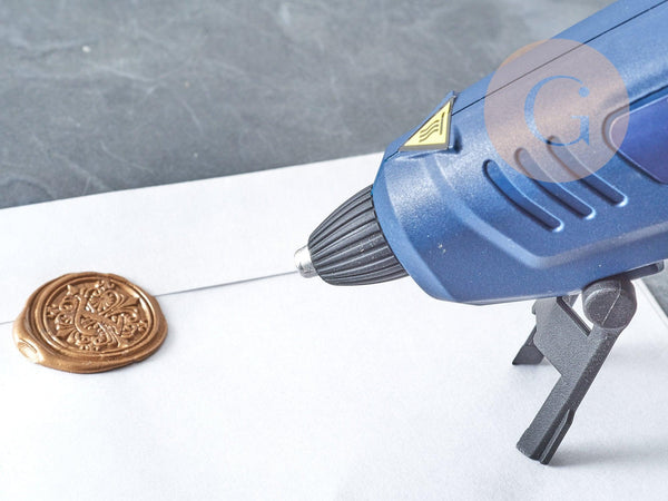 Pistolet pour bâton de cire rond, fourniture pour création de sceaux personnalisés, x1 (G8913)