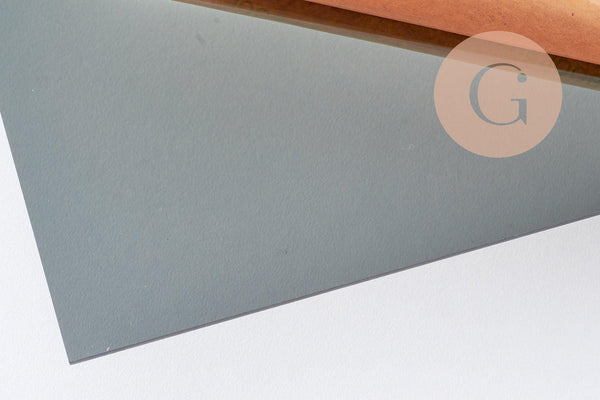 Plaque acrylique PMMA 30x40cm paillette opaque transparent sablé, x1 (G10273)