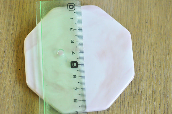 Plateau porcelaine Marbre rose et blanc, présentoir bijoux, un support décoratif minimaliste pour poser vos bijoux,9.1cm, x1 G5112